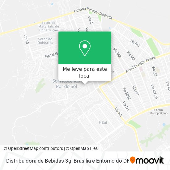 Distribuidora de Bebidas 3g mapa