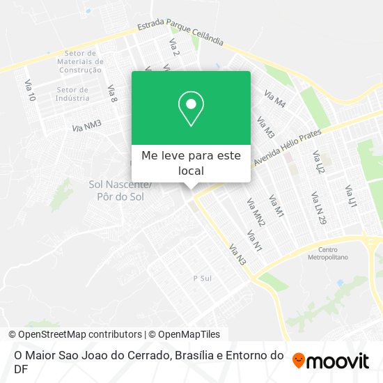 O Maior Sao Joao do Cerrado mapa