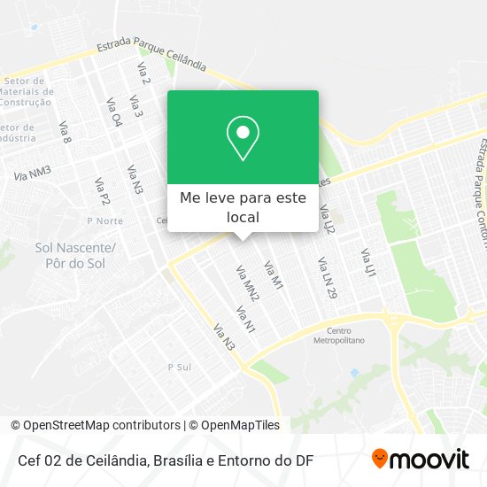 Cef 02 de Ceilândia mapa
