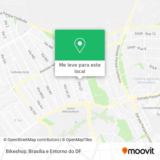 Bikeshop mapa