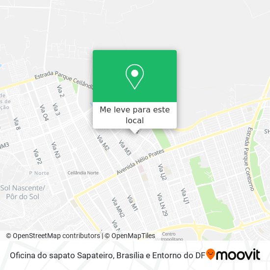 Oficina do sapato Sapateiro mapa