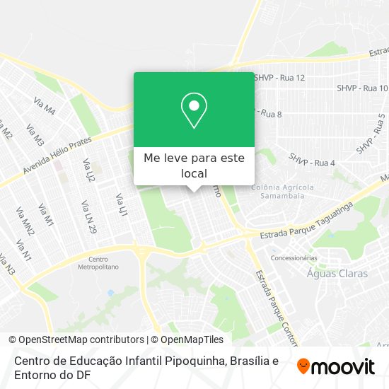 Centro de Educação Infantil Pipoquinha mapa