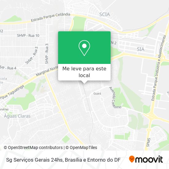 Sg Serviços Gerais 24hs mapa