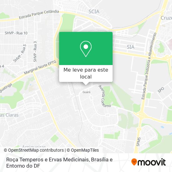 Roça Temperos e Ervas Medicinais mapa