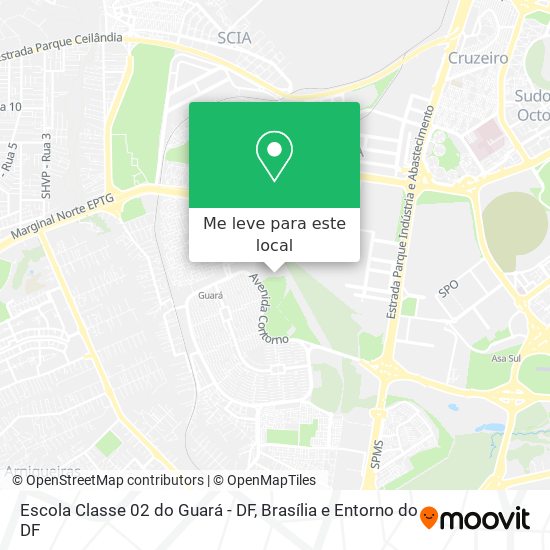 Escola Classe 02 do Guará - DF mapa