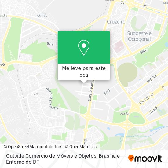 Outside Comércio de Móveis e Objetos mapa