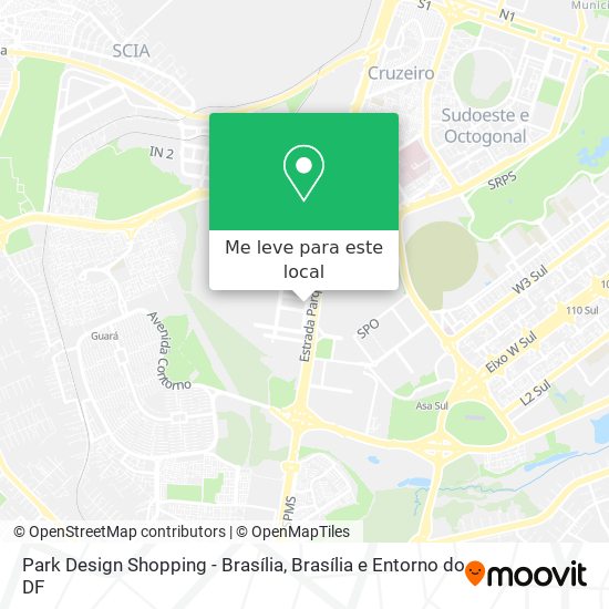 Park Design Shopping - Brasília mapa