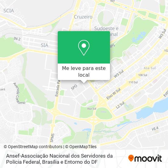 Ansef-Associação Nacional dos Servidores da Polícia Federal mapa