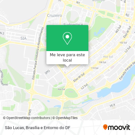 São Lucas mapa