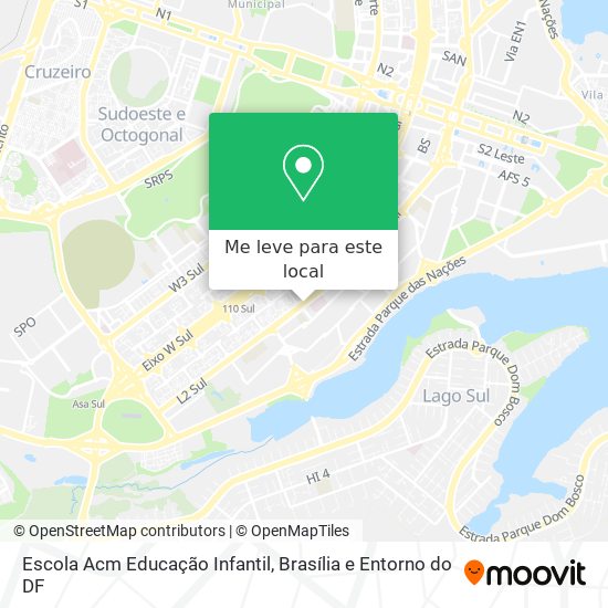 Escola Acm Educação Infantil mapa