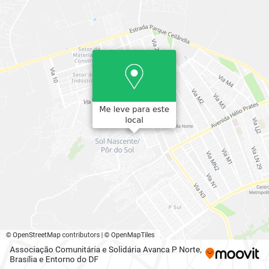 Associação Comunitária e Solidária Avanca P Norte mapa