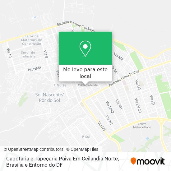 Capotaria e Tapeçaria Paiva Em Ceilândia Norte mapa