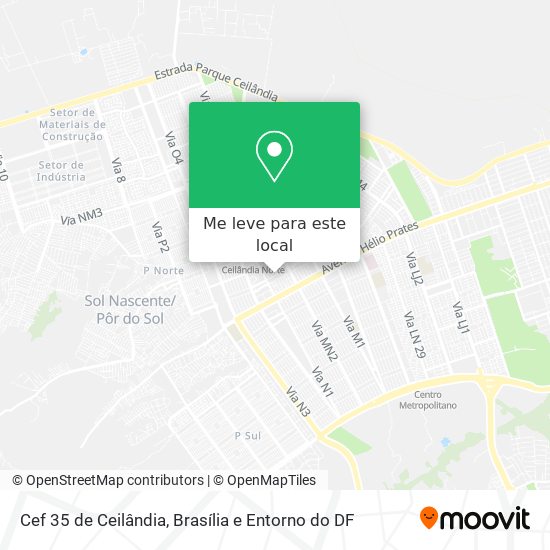 Cef 35 de Ceilândia mapa