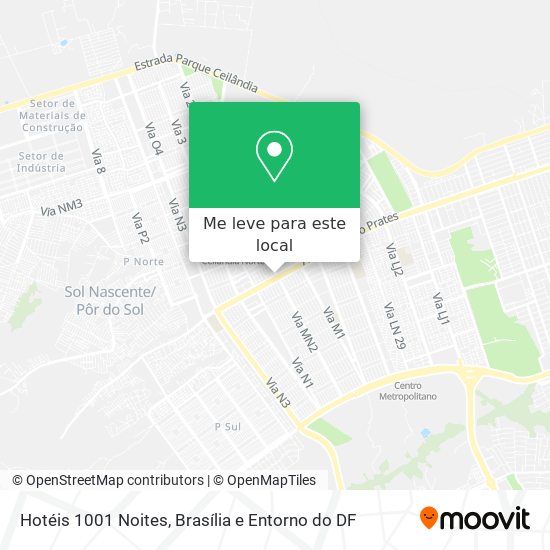 Hotéis 1001 Noites mapa