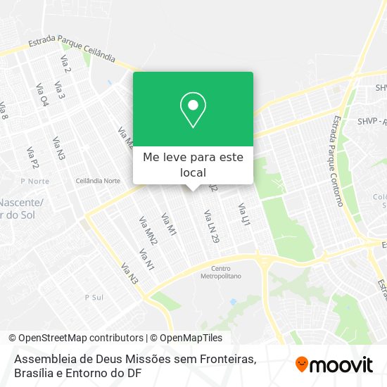 Assembleia de Deus Missões sem Fronteiras mapa