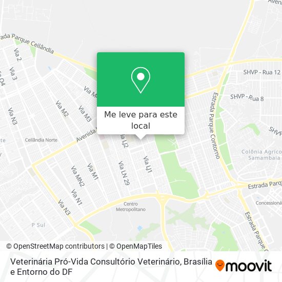 Veterinária Pró-Vida Consultório Veterinário mapa