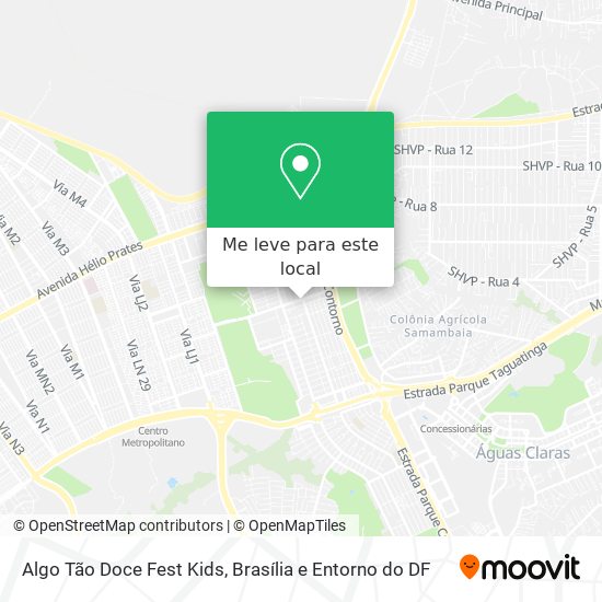 Algo Tão Doce Fest Kids mapa