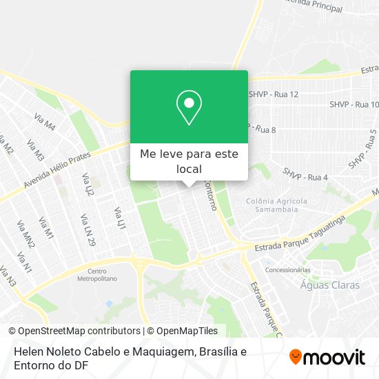Helen Noleto Cabelo e Maquiagem mapa