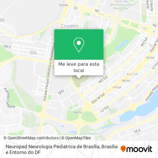 Neuroped Neurologia Pediátrica de Brasília mapa