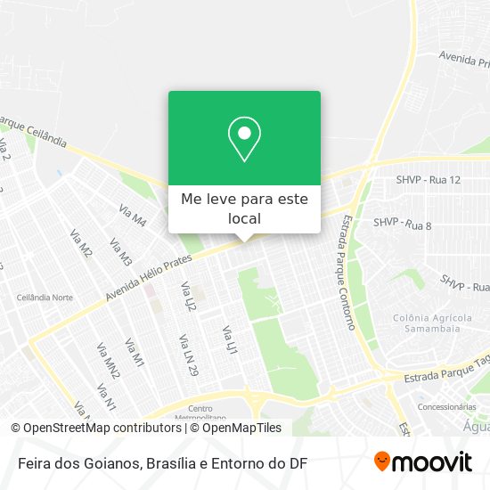 Feira dos Goianos mapa