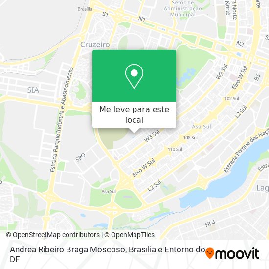 Andréa Ribeiro Braga Moscoso mapa