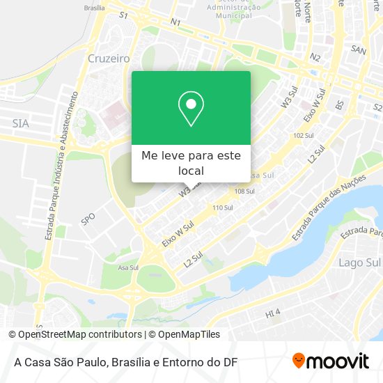 A Casa São Paulo mapa