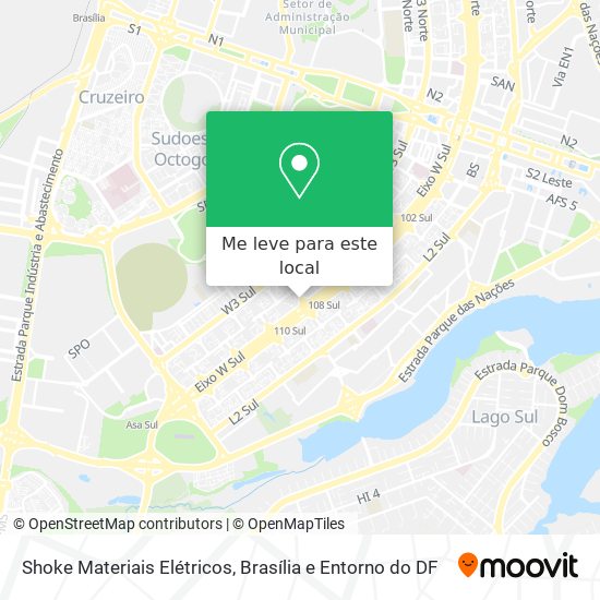 Shoke Materiais Elétricos mapa