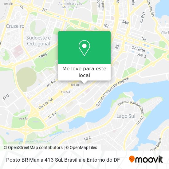 Posto BR Mania 413 Sul mapa