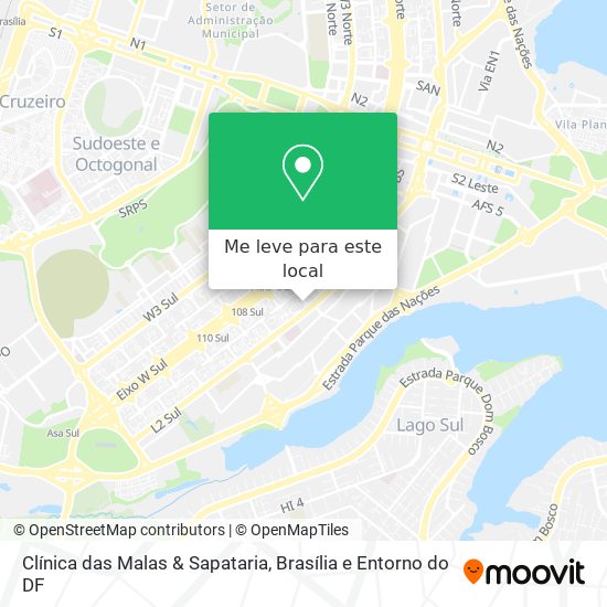 Clínica das Malas & Sapataria mapa