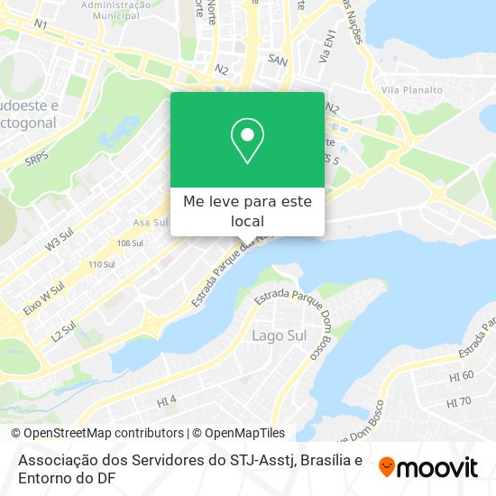 Associação dos Servidores do STJ-Asstj mapa