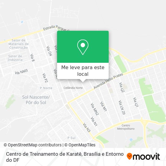 Centro de Treinamento de Karatê mapa