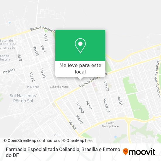 Farmacia Especializada Ceilandia mapa