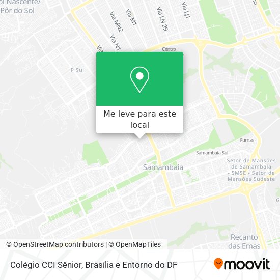 Colégio CCI Sênior mapa