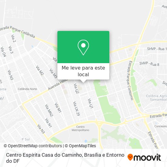 Centro Espírita Casa do Caminho mapa