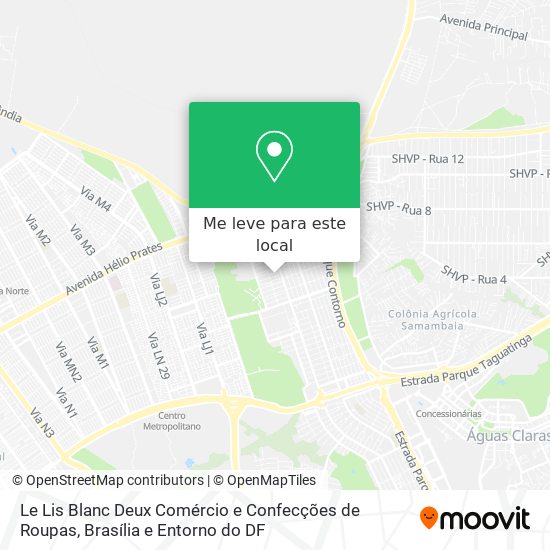 Le Lis Blanc Deux Comércio e Confecções de Roupas mapa