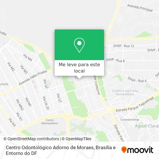 Centro Odontológico Adorno de Moraes mapa