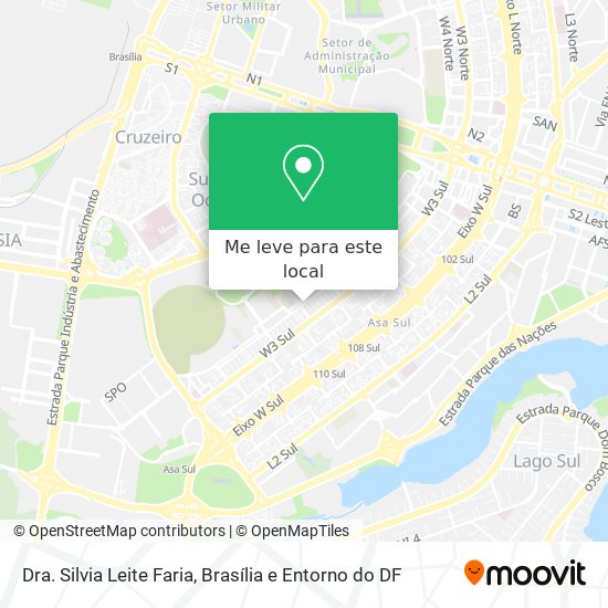 Dra. Silvia Leite Faria mapa