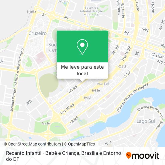 Recanto Infantil - Bebê e Criança mapa