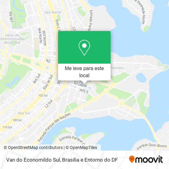 Van do Economildo Sul mapa