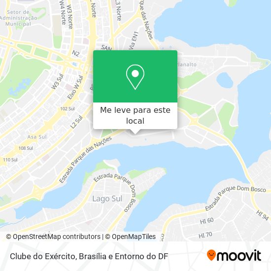 Clube do Exército mapa