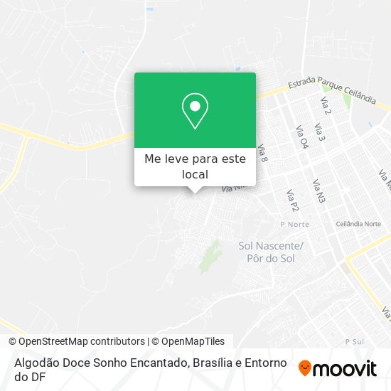 Algodão Doce Sonho Encantado mapa