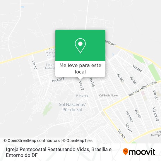 Igreja Pentecostal Restaurando Vidas mapa