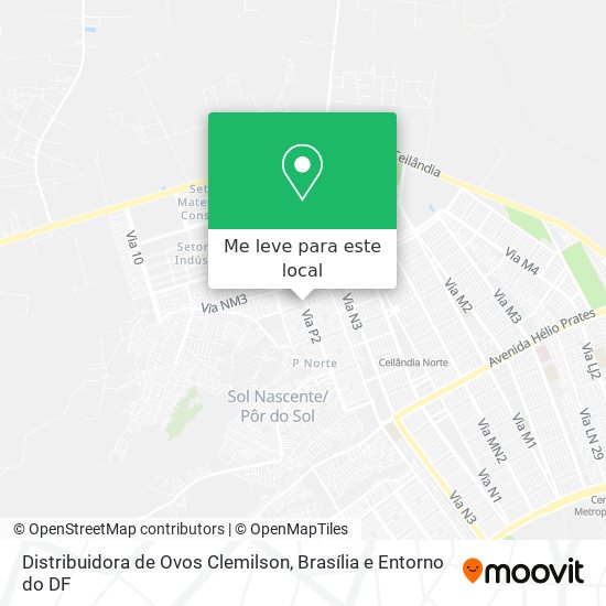 Distribuidora de Ovos Clemilson mapa