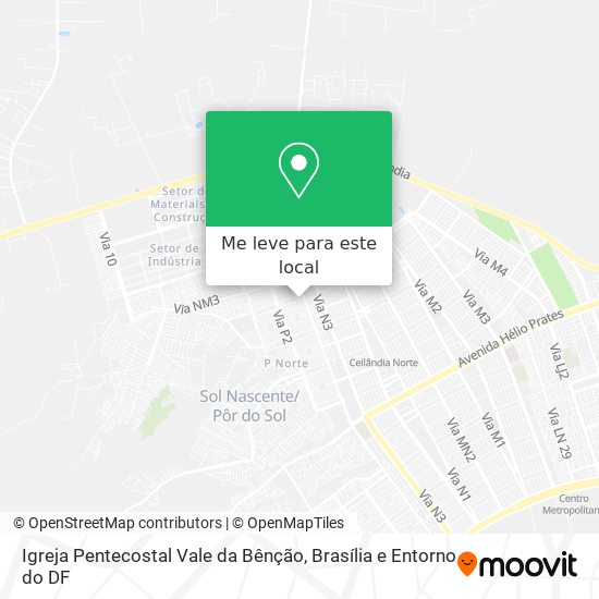 Igreja Pentecostal Vale da Bênção mapa