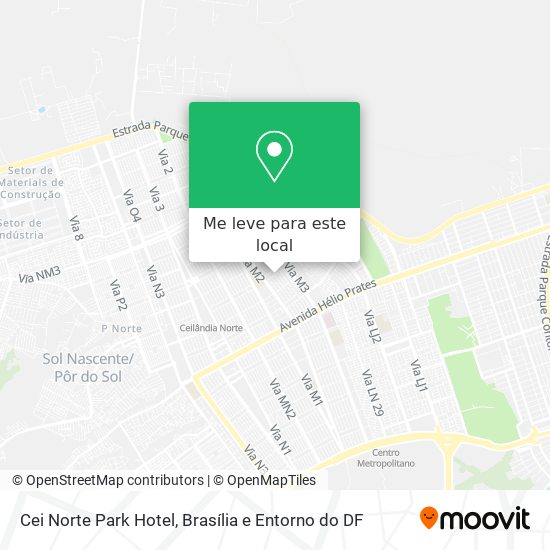 Cei Norte Park Hotel mapa