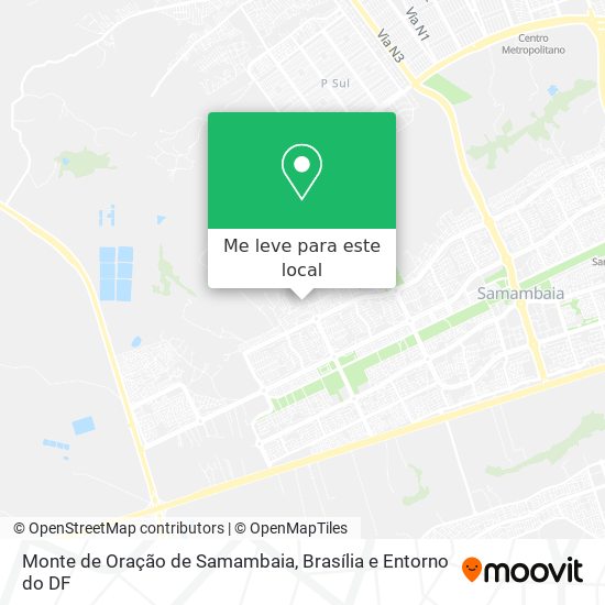 Monte de Oração de Samambaia mapa