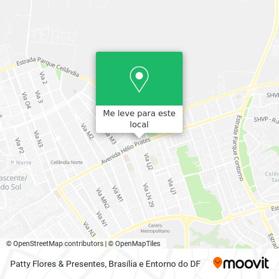 Patty Flores & Presentes mapa