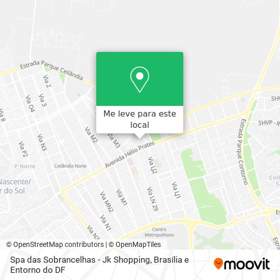 Spa das Sobrancelhas - Jk Shopping mapa