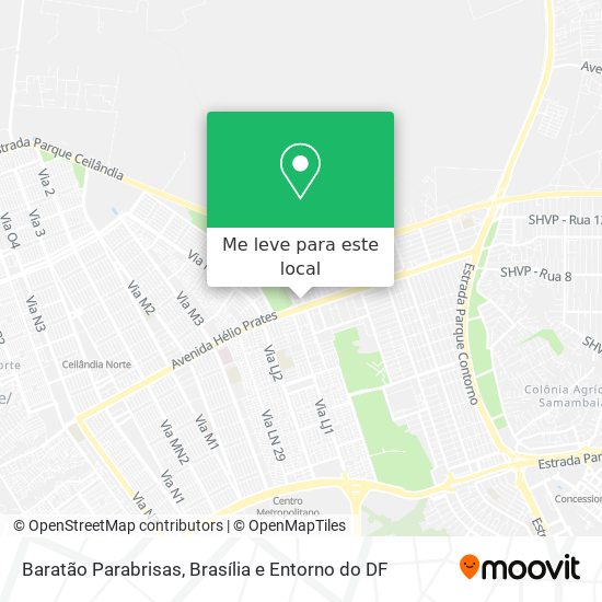 Baratão Parabrisas mapa
