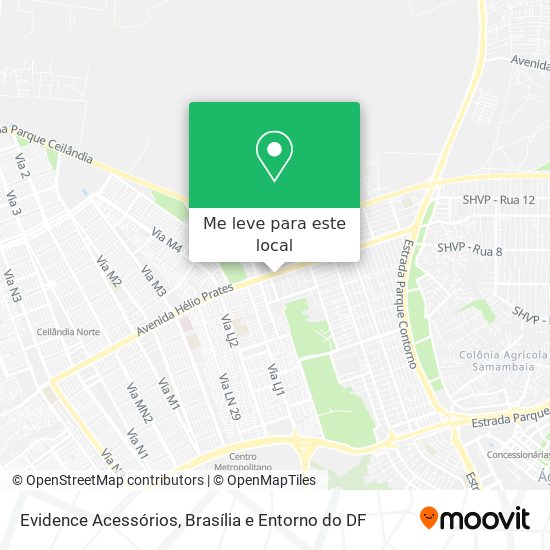 Evidence Acessórios mapa